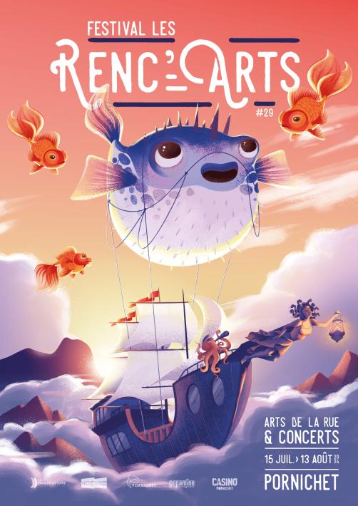 Festival Les Renc'Arts Pornichet affiche 2024