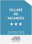 Villages vacances 3 étoiles