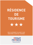 Résidence de tourisme 3 étoiles
