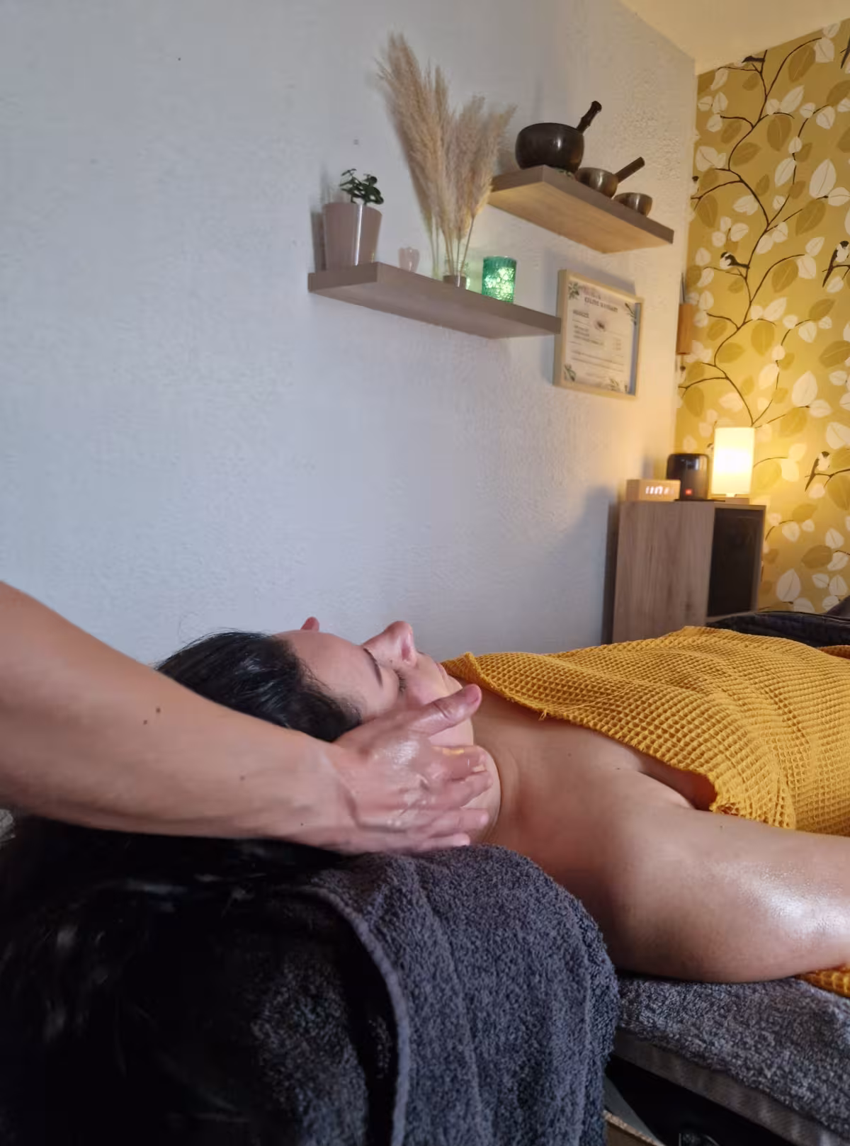 massage dans une atmosphère cosy
