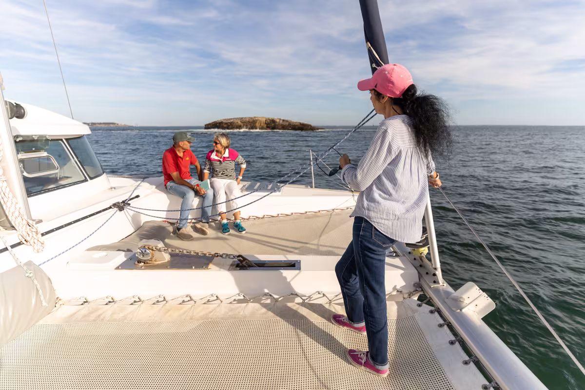 sortie en mer en catamaran avec Mouette and sea