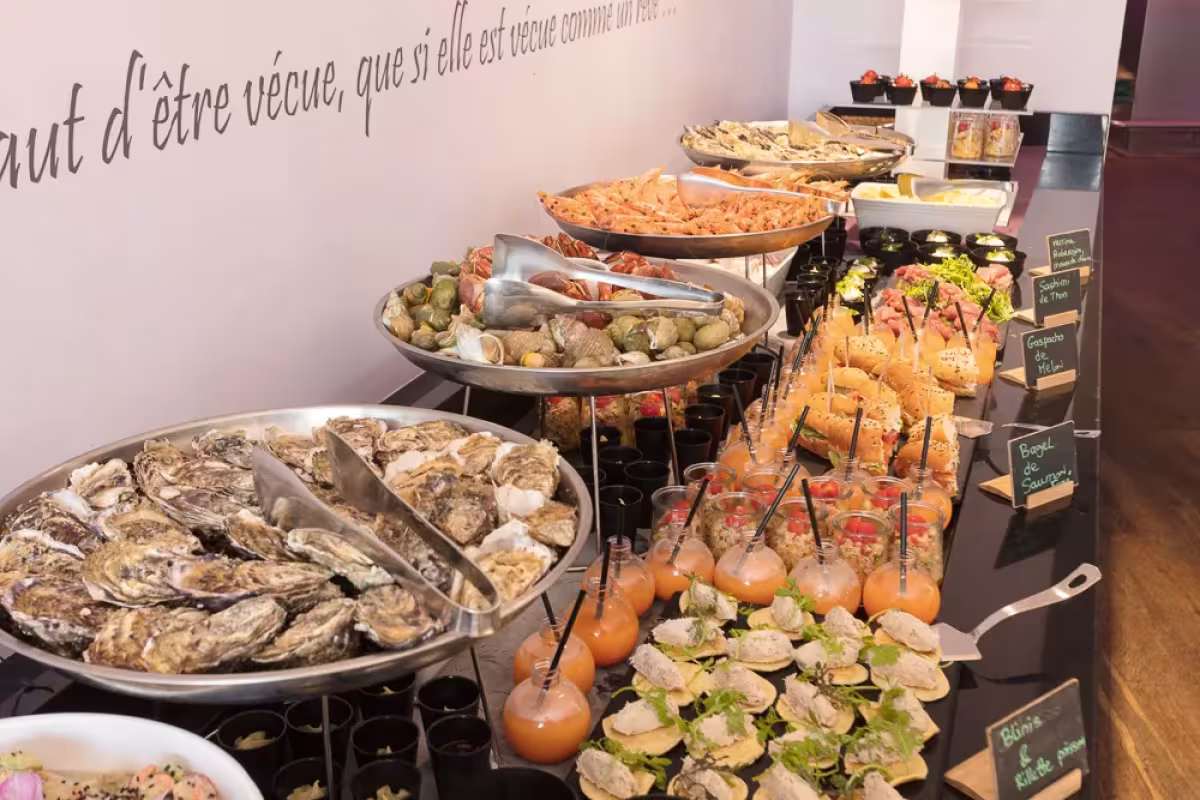 Buffet salé brunch château des tourelles