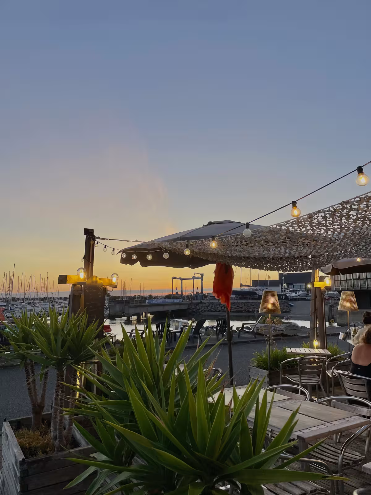 Sunset vue du port 