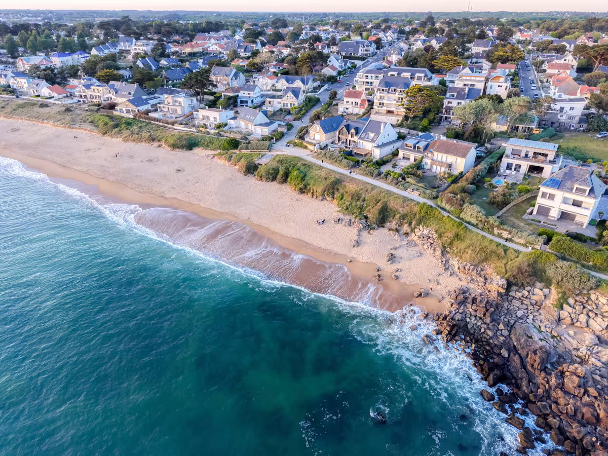 vue drone de Pornichet
