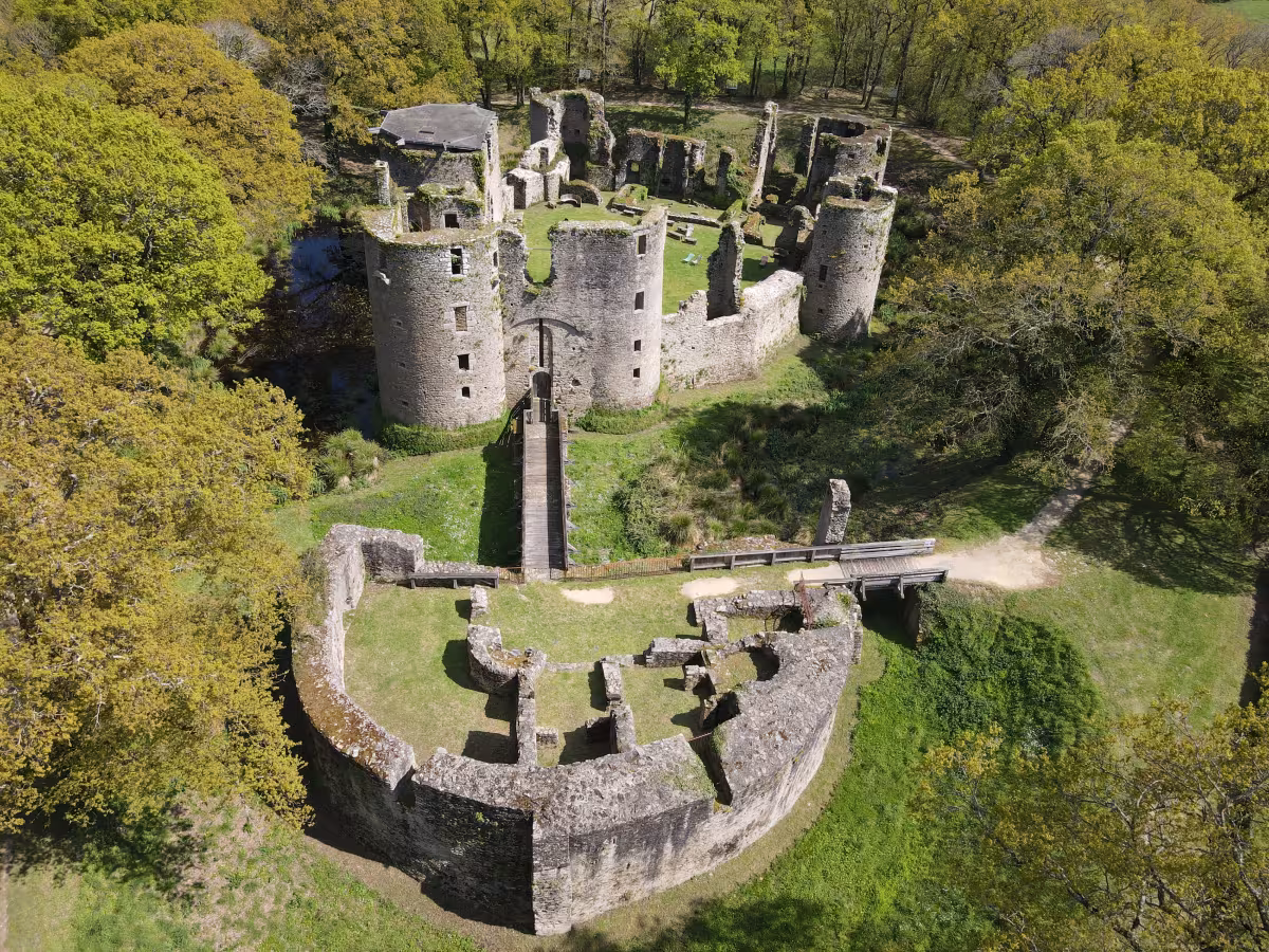 Vue aérienne du château