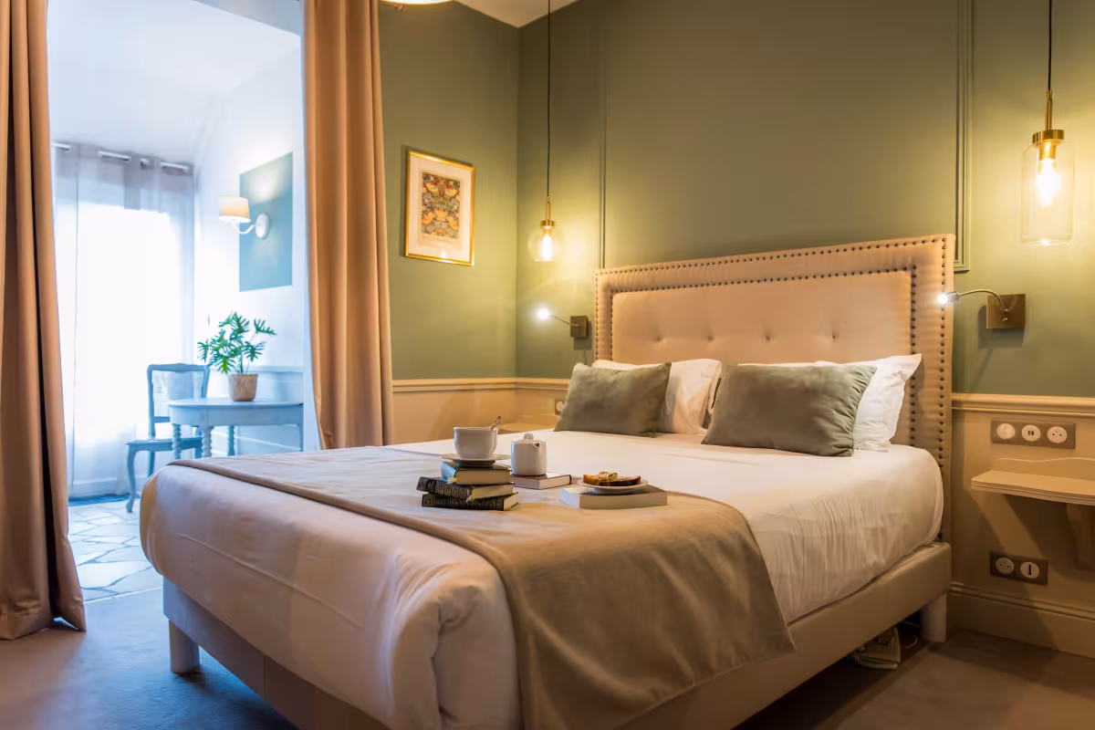 chambre cosy hôtel Sud Bretagne