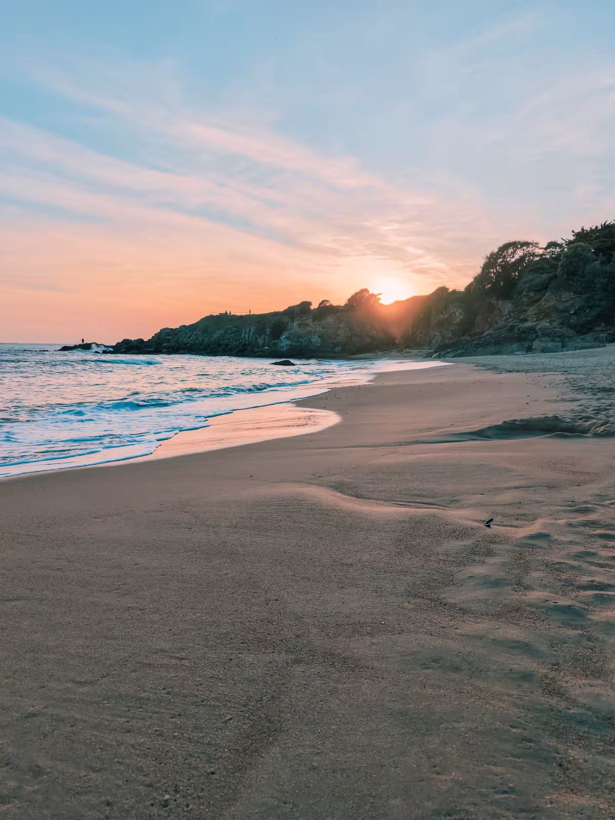 plage sainte-marguerite sunset