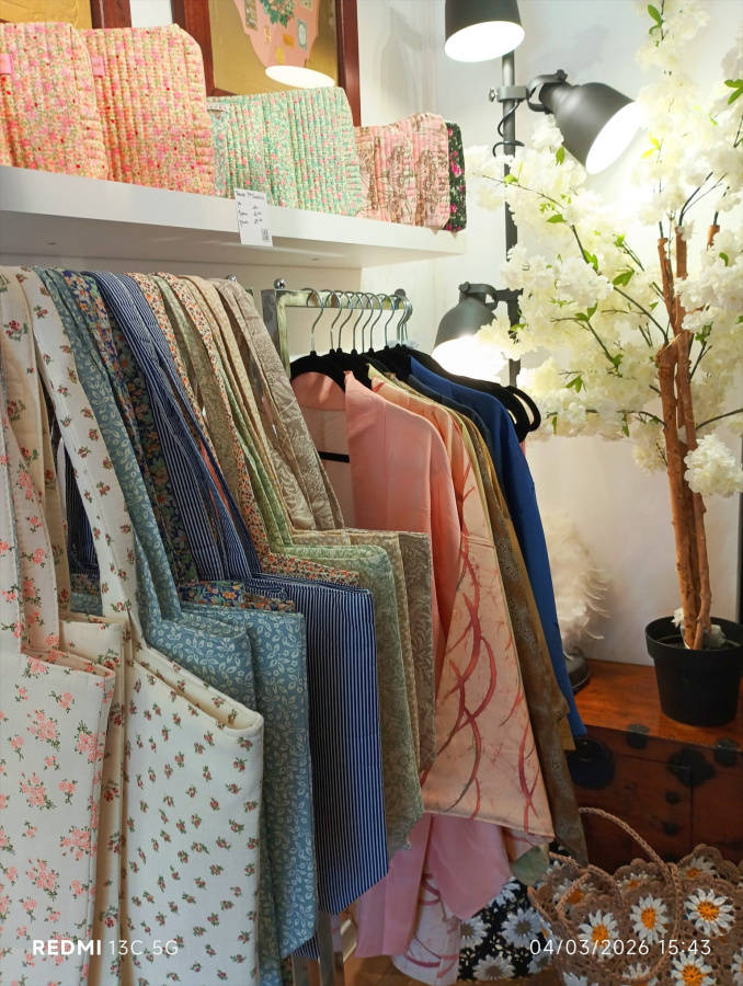Sacs en tissu et kimonos