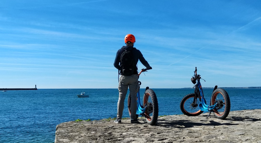 Trottinette vue mer