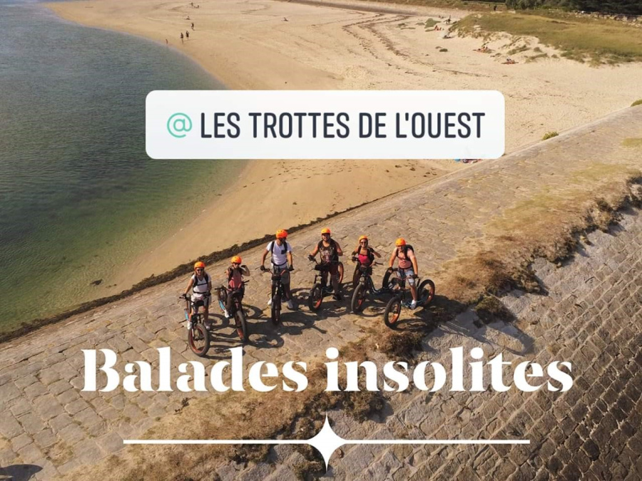 Trottinette vue plage