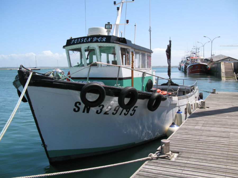 Bateau amarré au port du Croisic