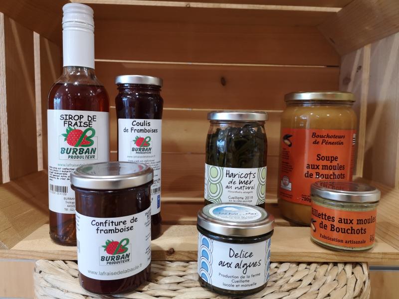 Produits locaux boutique de l'Office de tourisme