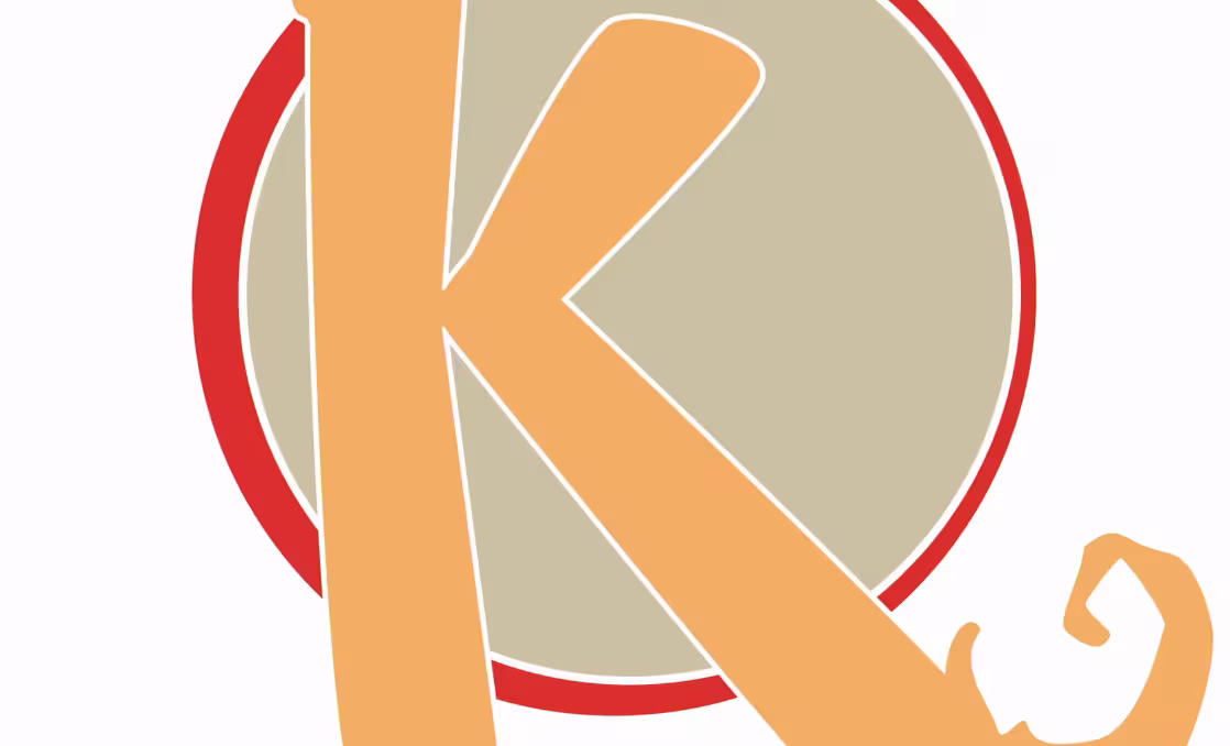 Logo orange et rouge du club de plage