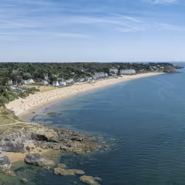 Plage de Sainte-Marguerite à Pornichet, vue du ciel