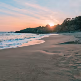 plage sainte-marguerite sunset