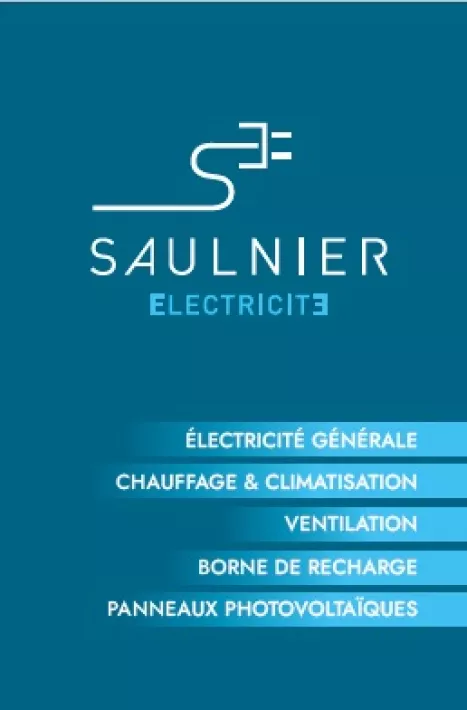 carte de visite recto Saulnier Electricité