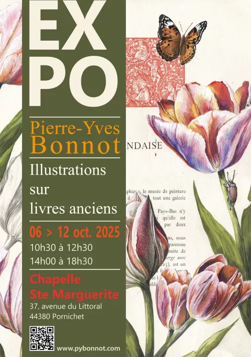 Affiche exposition Illustrations sur livres anciens