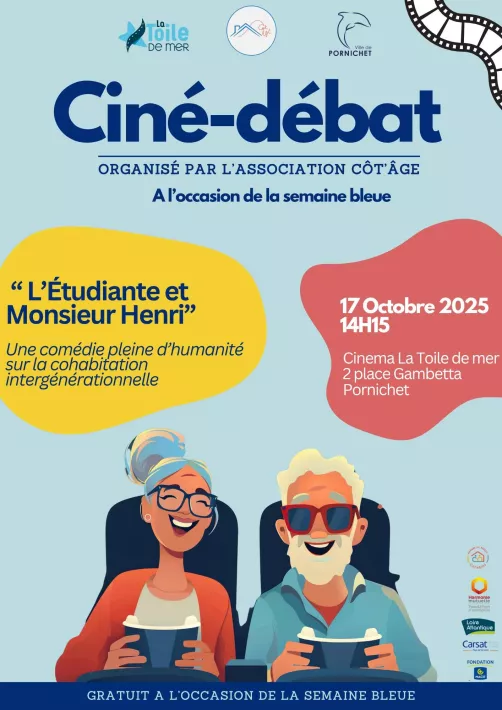 Ciné débat - «L'étudiante et Monsieur Henri en présence de l'association Côt'âge
