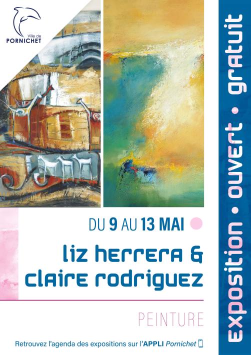 Exposition de peintures de Liz Herrera & Claire Rodriguez Pornichet