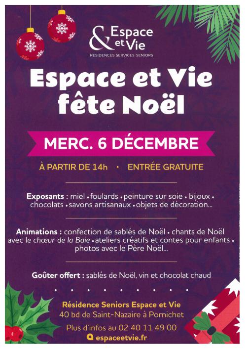 marché de noel residence Espace et vie Pornichet