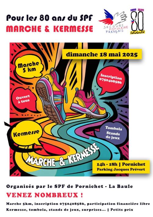 Marché et Kermesse - Les 80 ans du Secours Populaire Français
