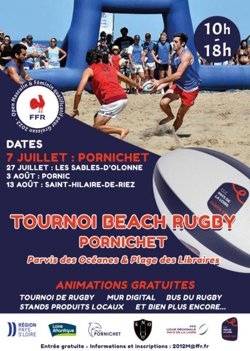 tournoi-beach-rugby-juillet Pornichet 2022