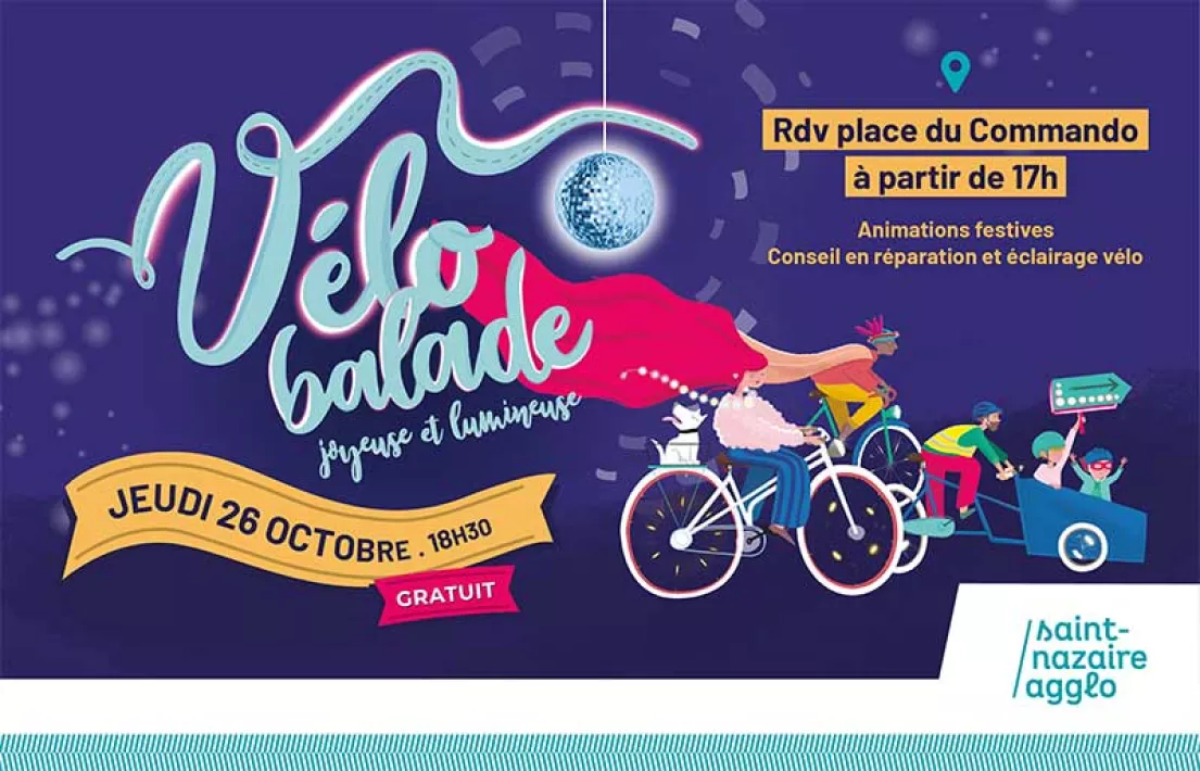 Vélo balade joyeuse et lumineuse