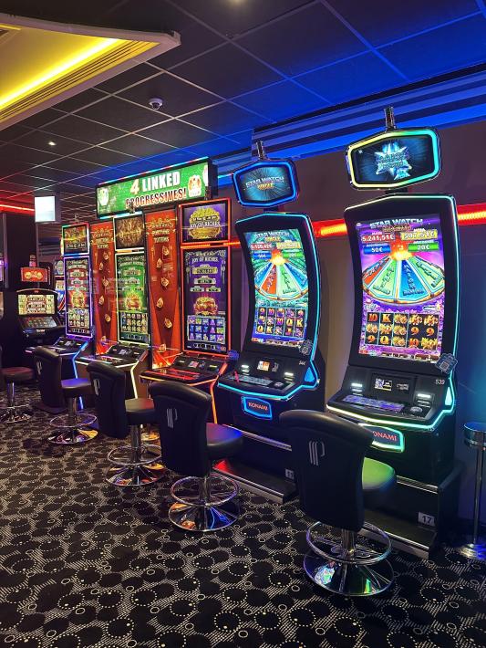 Visite du Casino machines à sous