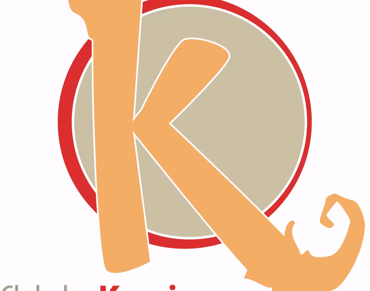 Logo orange et rouge du club de plage