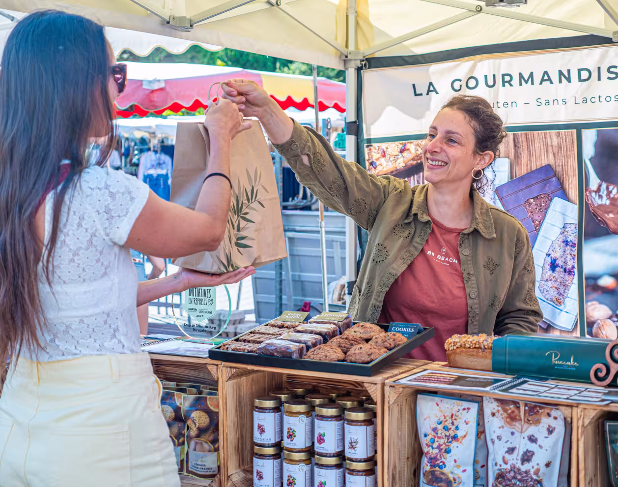 Stand du marché de Pornichet