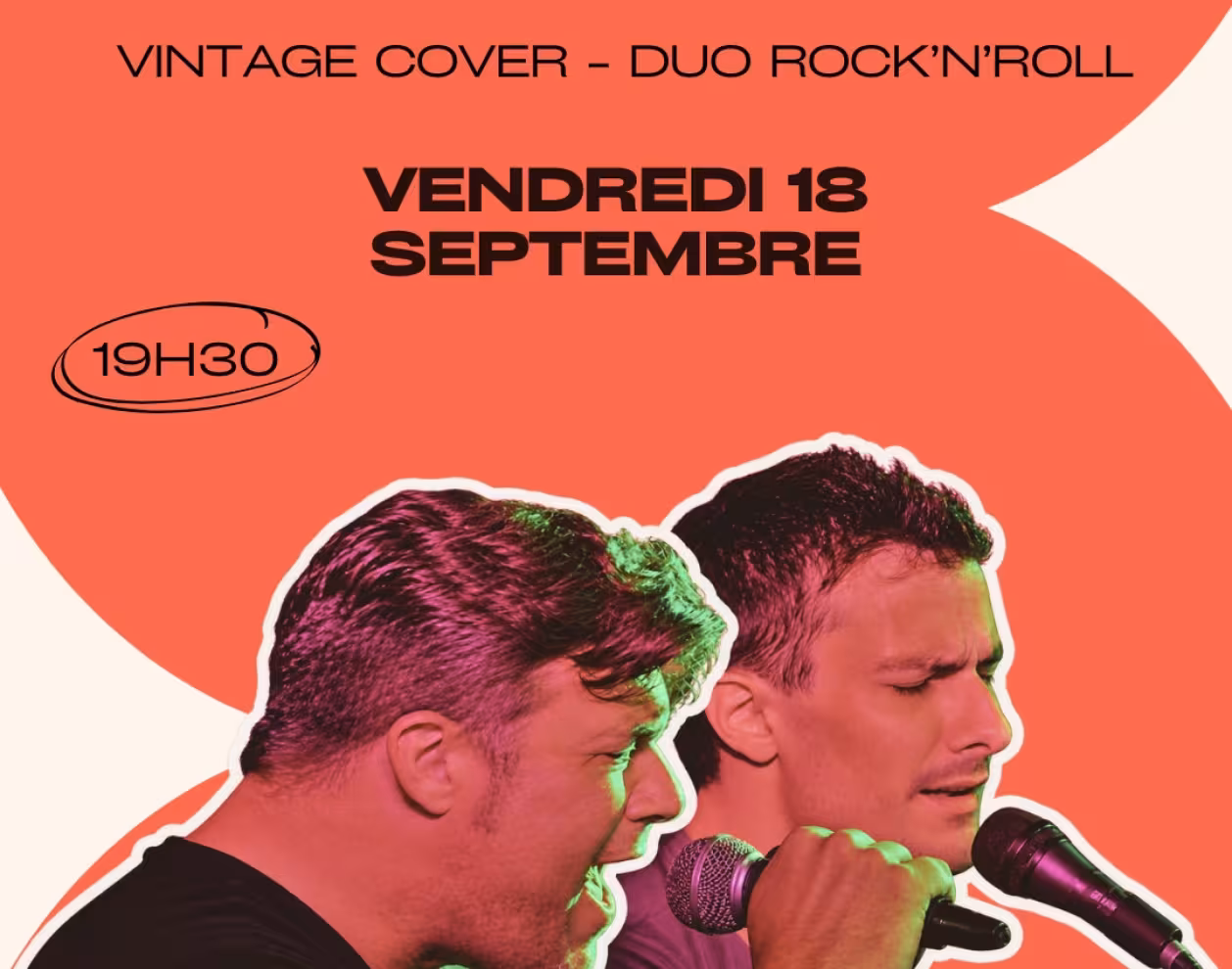Affiche du concert de Vintage Cover