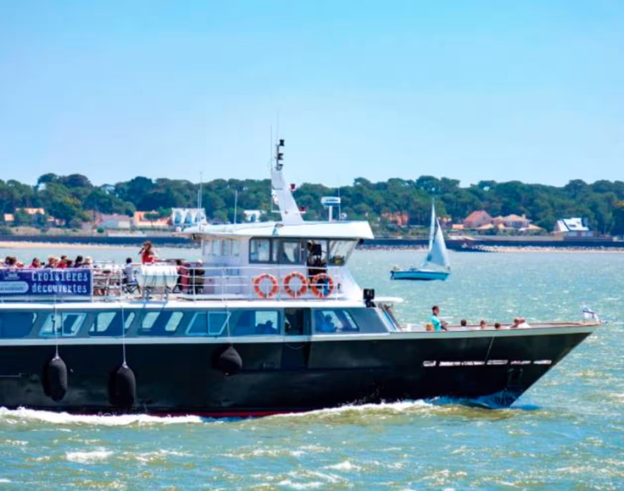Bateau de croisière naviguant sur la mer