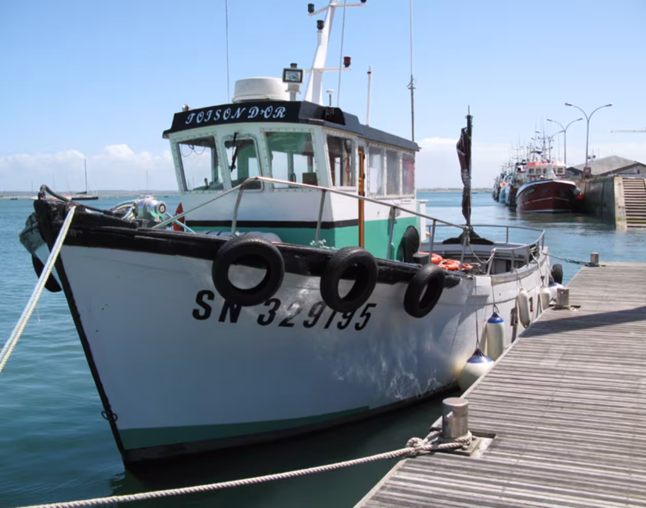 Bateau amarré au port du Croisic