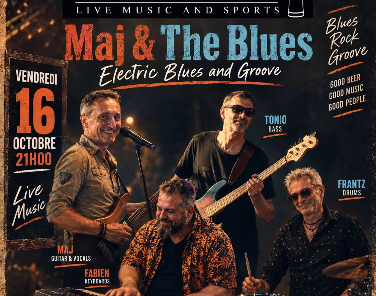 Affiche concert de Maj & The Blues